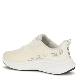 Beige Fabric Low Top Sneakers