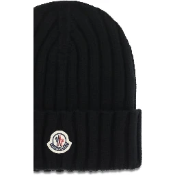 Black Wool Oves Aries Beanie