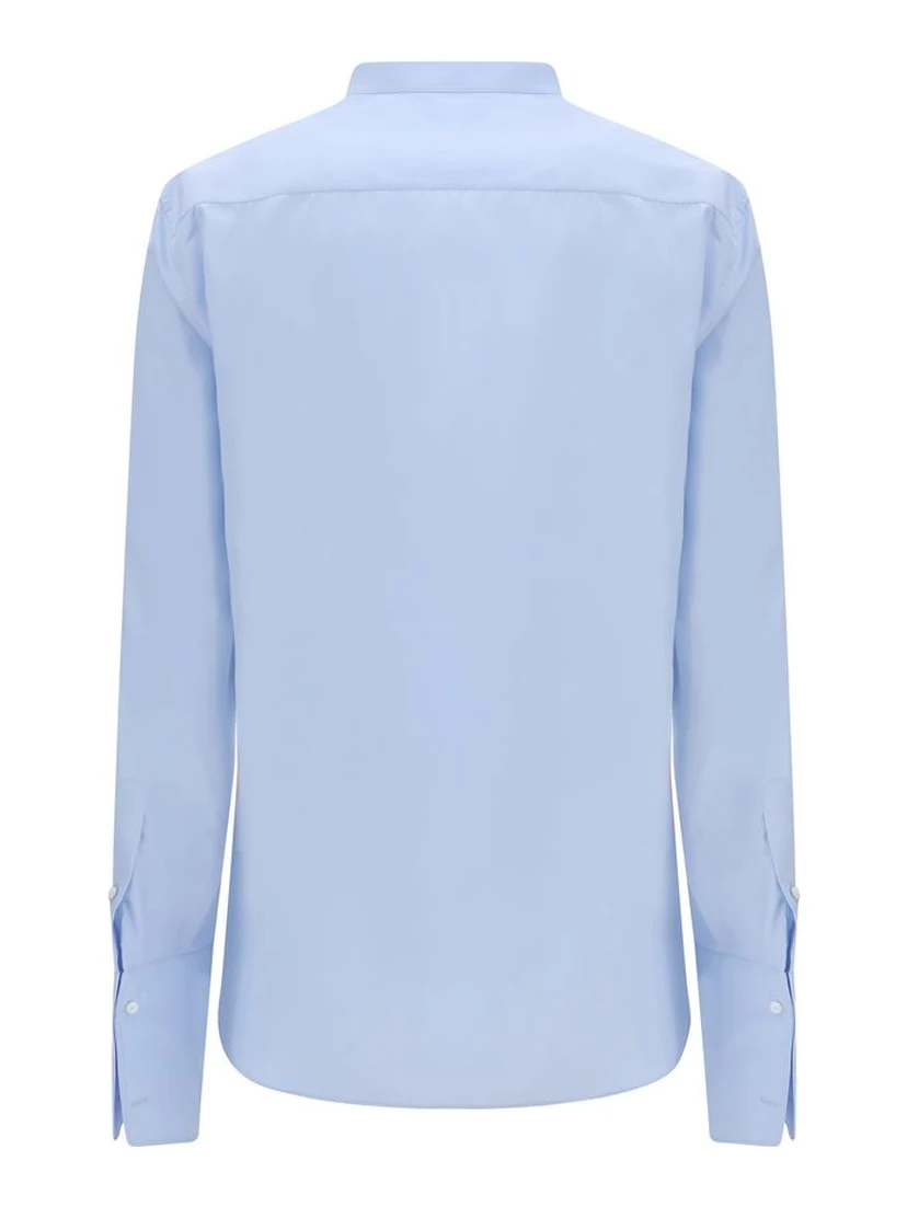 Blue Cotton Dress Shirt