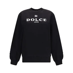 Black Cotton Sweatshirt