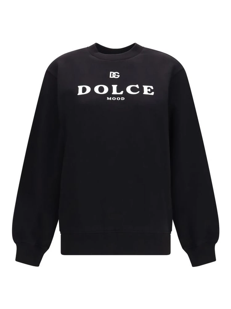 Black Cotton Sweatshirt