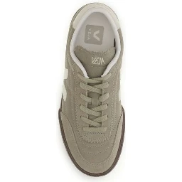 Bicolor Suede Leather Low Top Sneakers