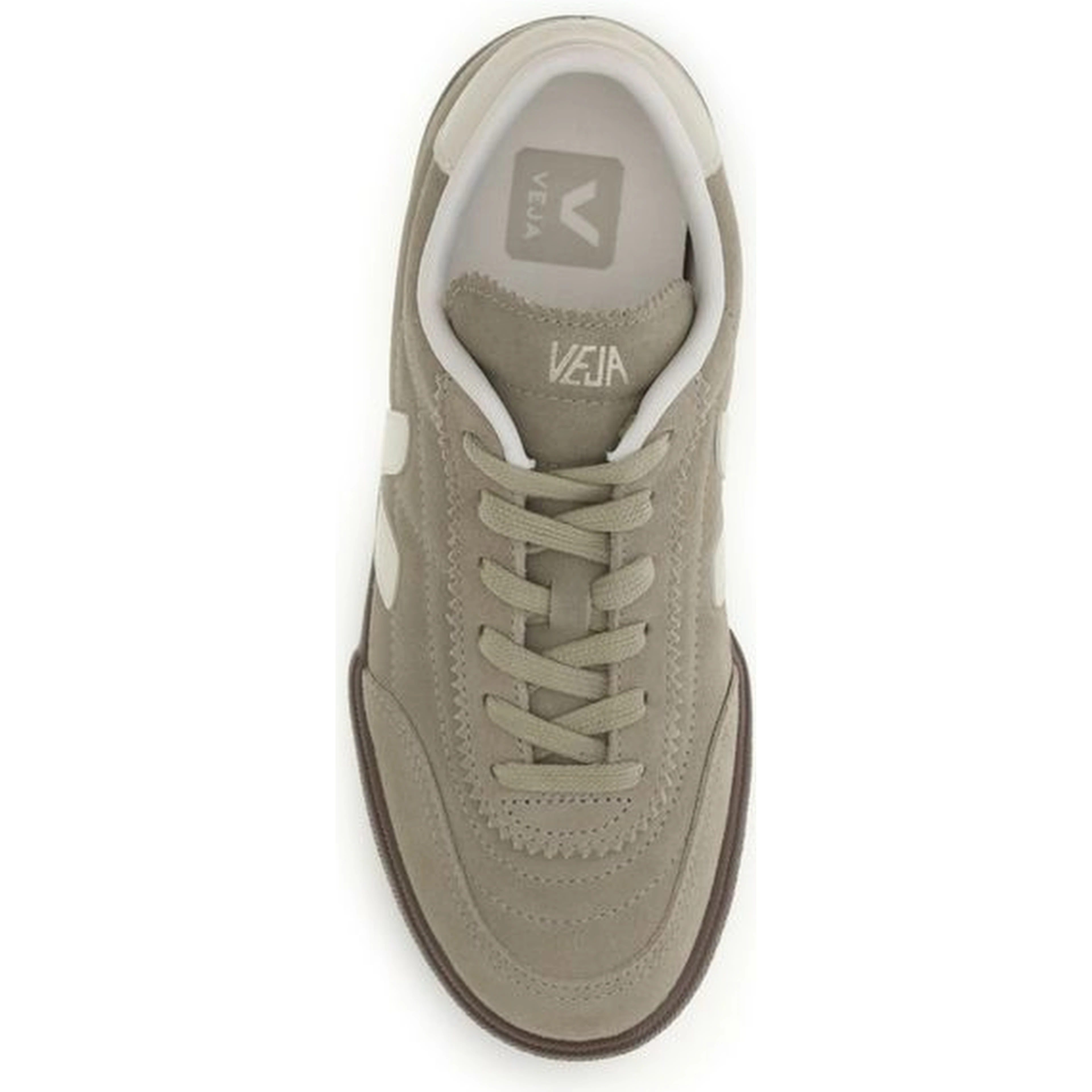 Bicolor Suede Leather Low Top Sneakers