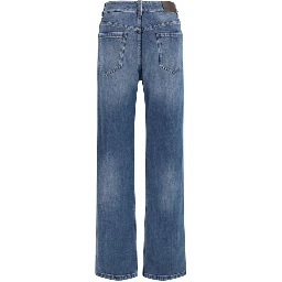 Blue Cotton Relaxed Fit Jeans