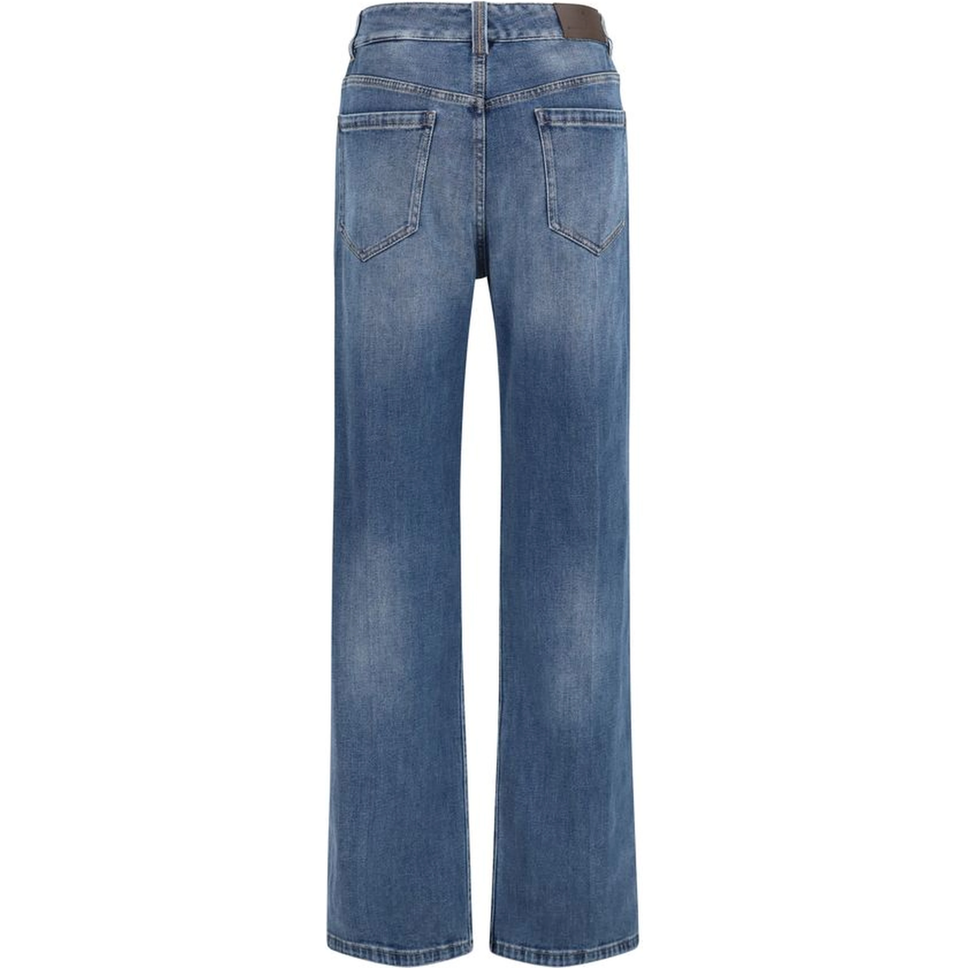 Blue Cotton Relaxed Fit Jeans