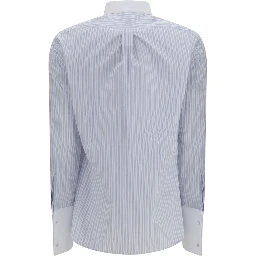 Blue Cotton Pattern Shirt