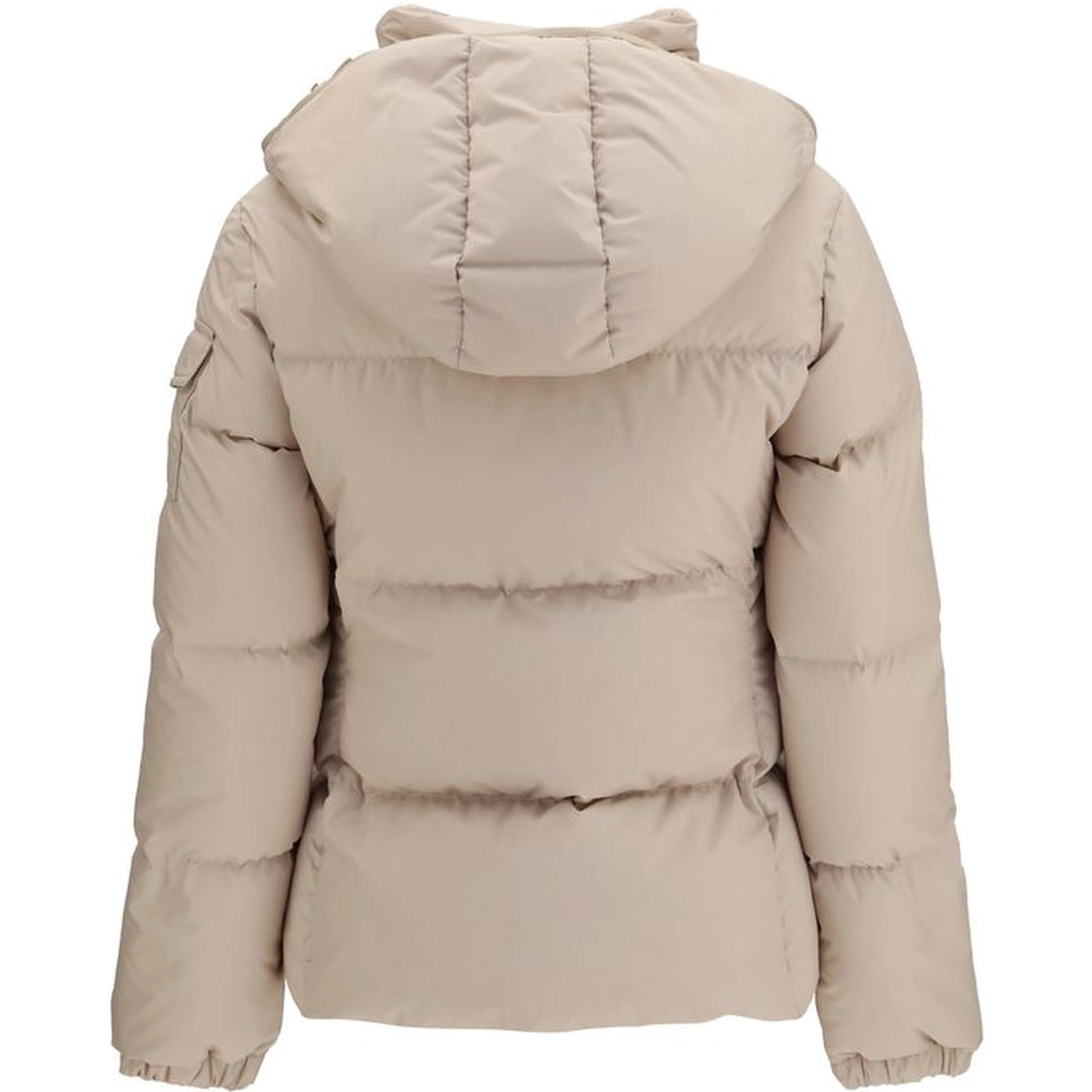 Beige Goose Down Shell Jacket