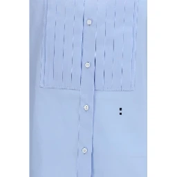 Blue Cotton Dress Shirt