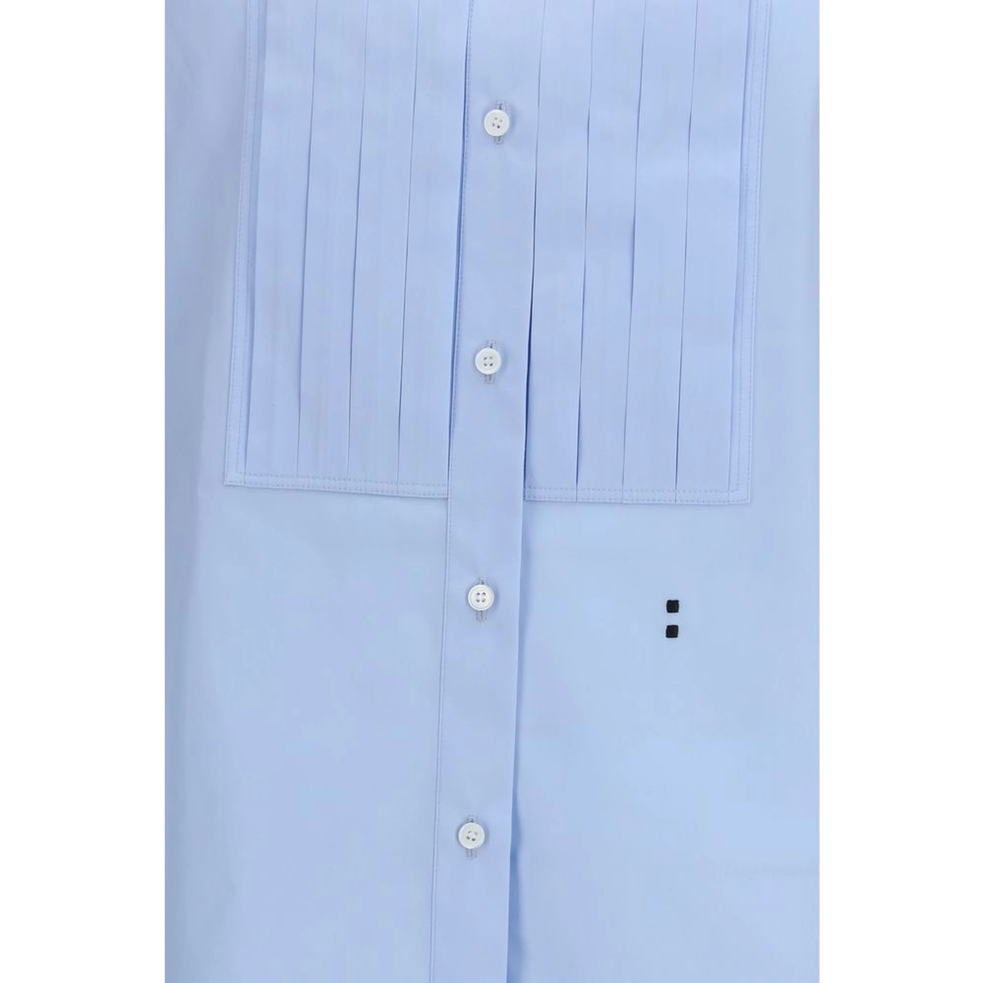 Blue Cotton Dress Shirt