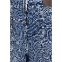 Blue Cotton Relaxed Fit Jeans