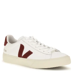 White Calf Leather Bos Taurus Low Top Sneakers