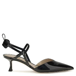 Black Calf Leather Bos Taurus High Heel Pumps