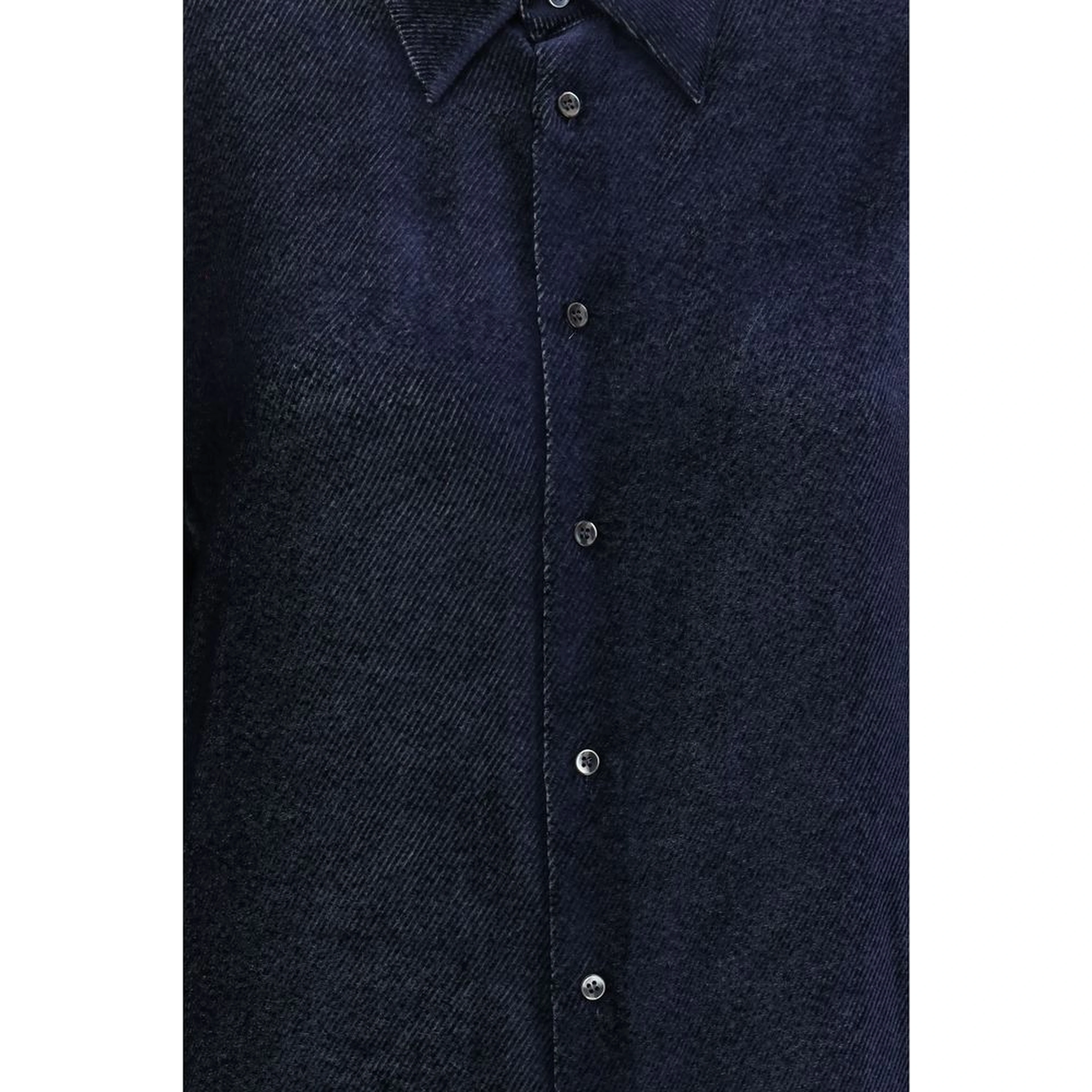 Blue Silk Dress Shirt