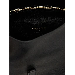 Black Calfskin Shoulder Bag