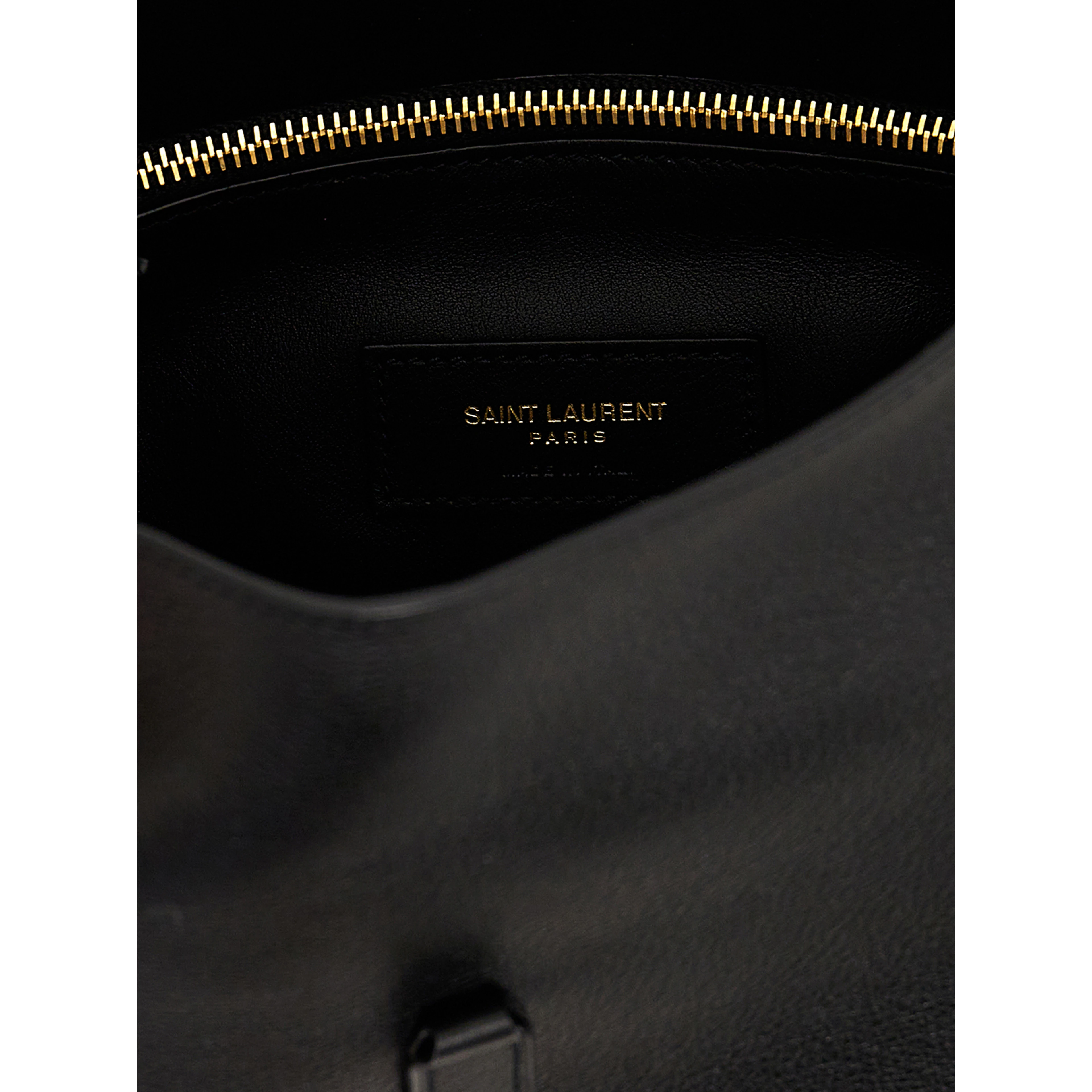 Black Calfskin Shoulder Bag