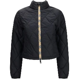 Black Polyamide Full-Length Jacket