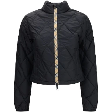 Black Polyamide Full-Length Jacket