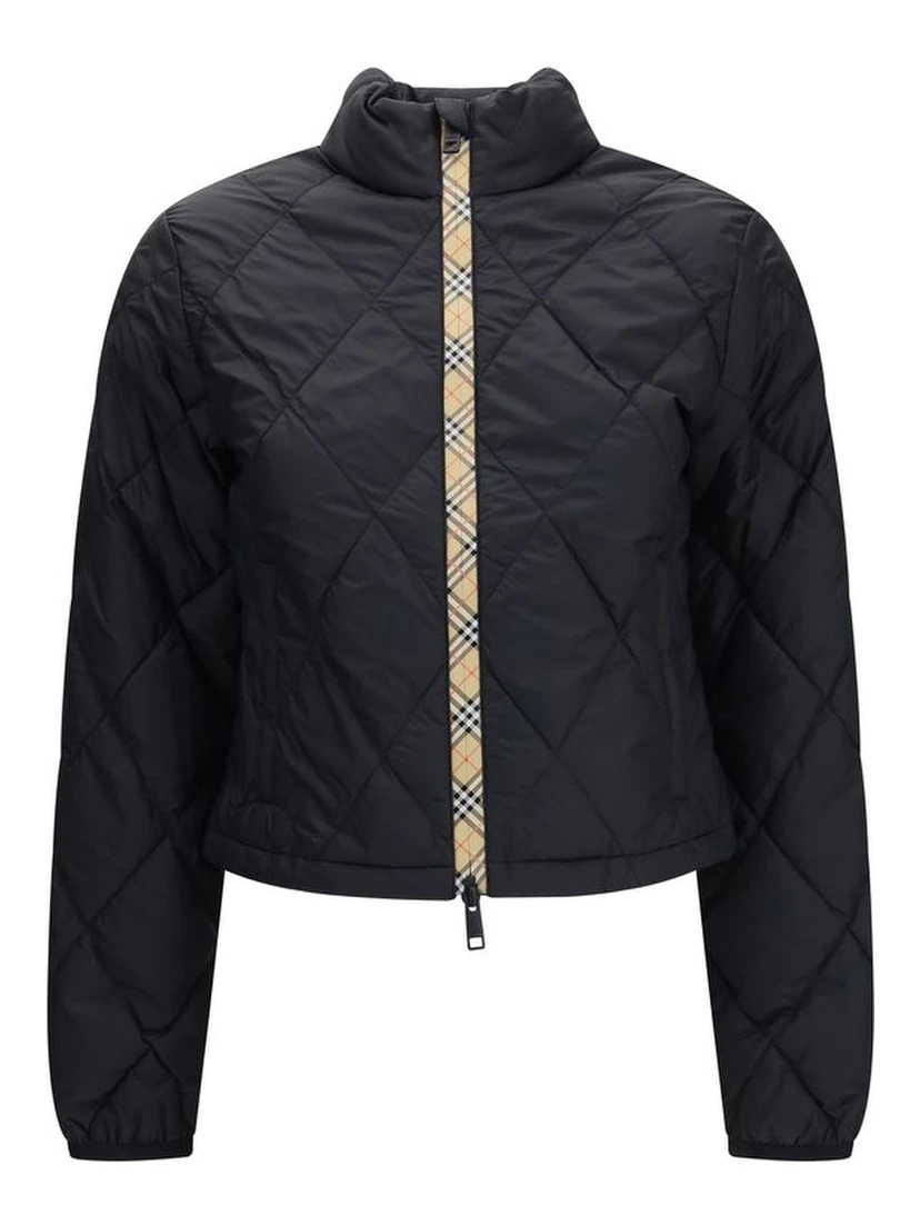 Black Polyamide Full-Length Jacket