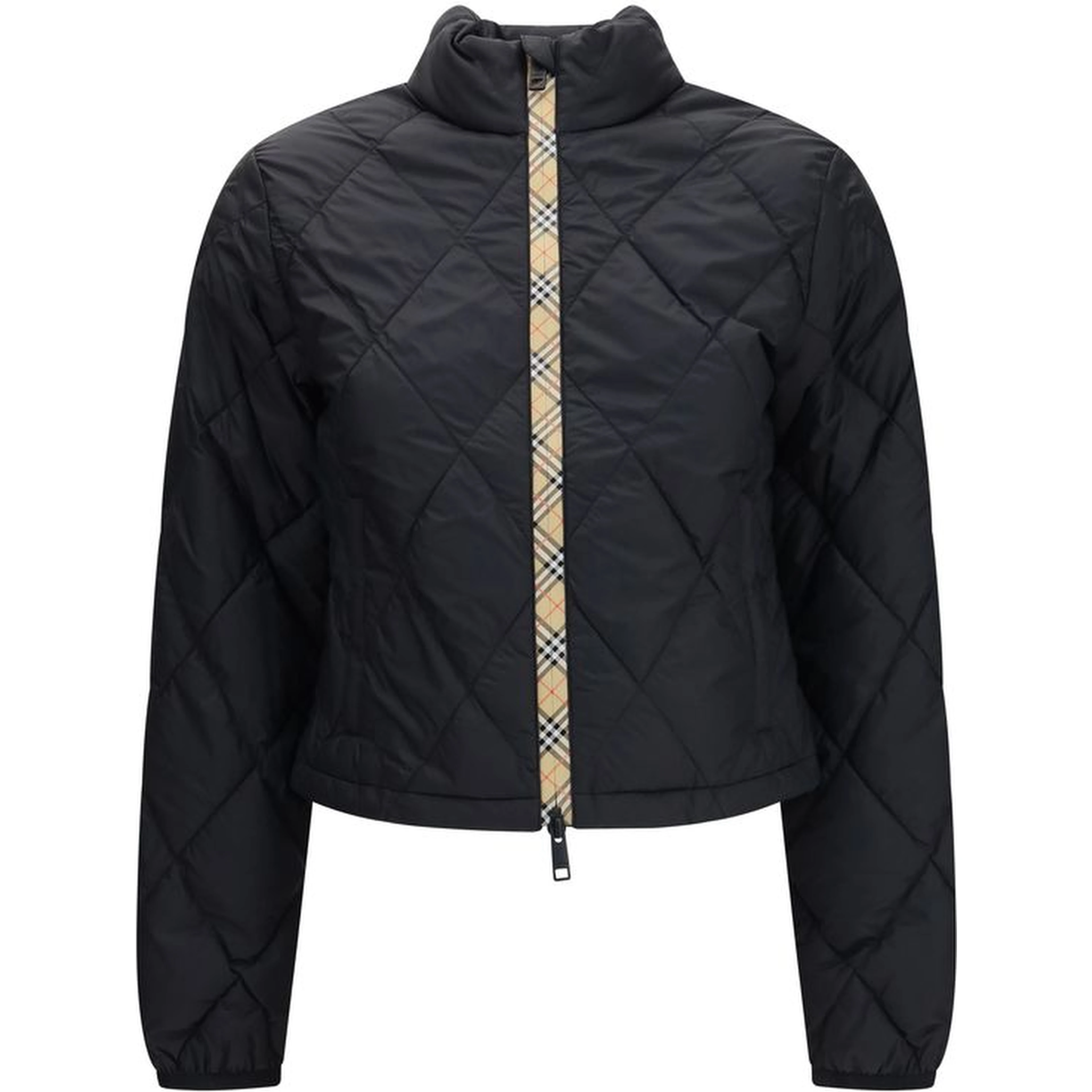 Black Polyamide Full-Length Jacket