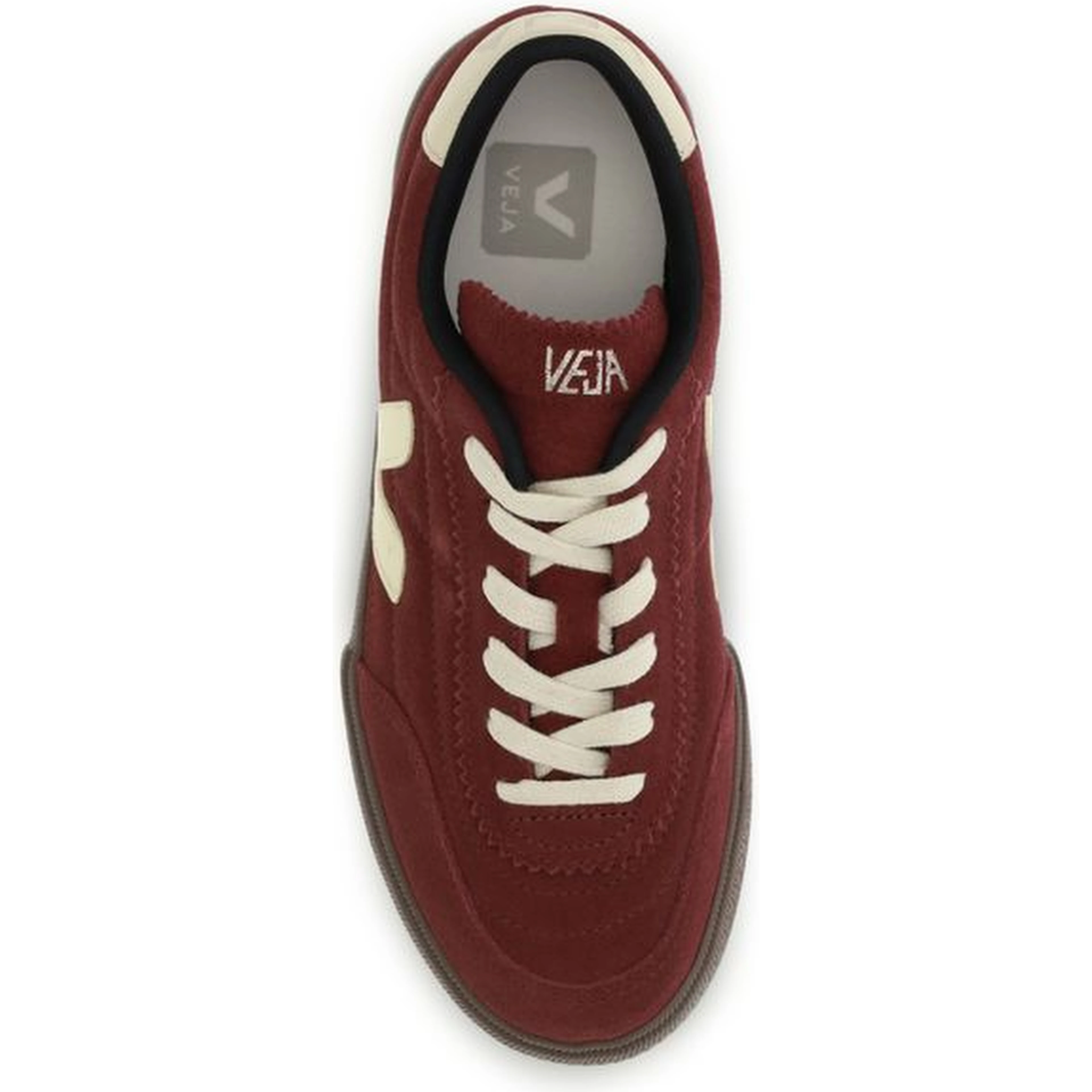 Bordeaux Suede Leather Low Top Sneakers