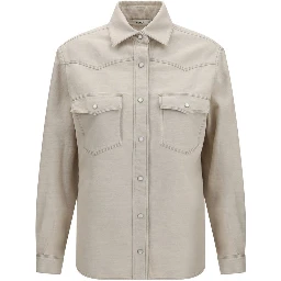 Beige Denim Shirt