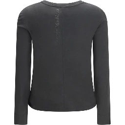 Gray Cotton Long Sleeve T-Shirt