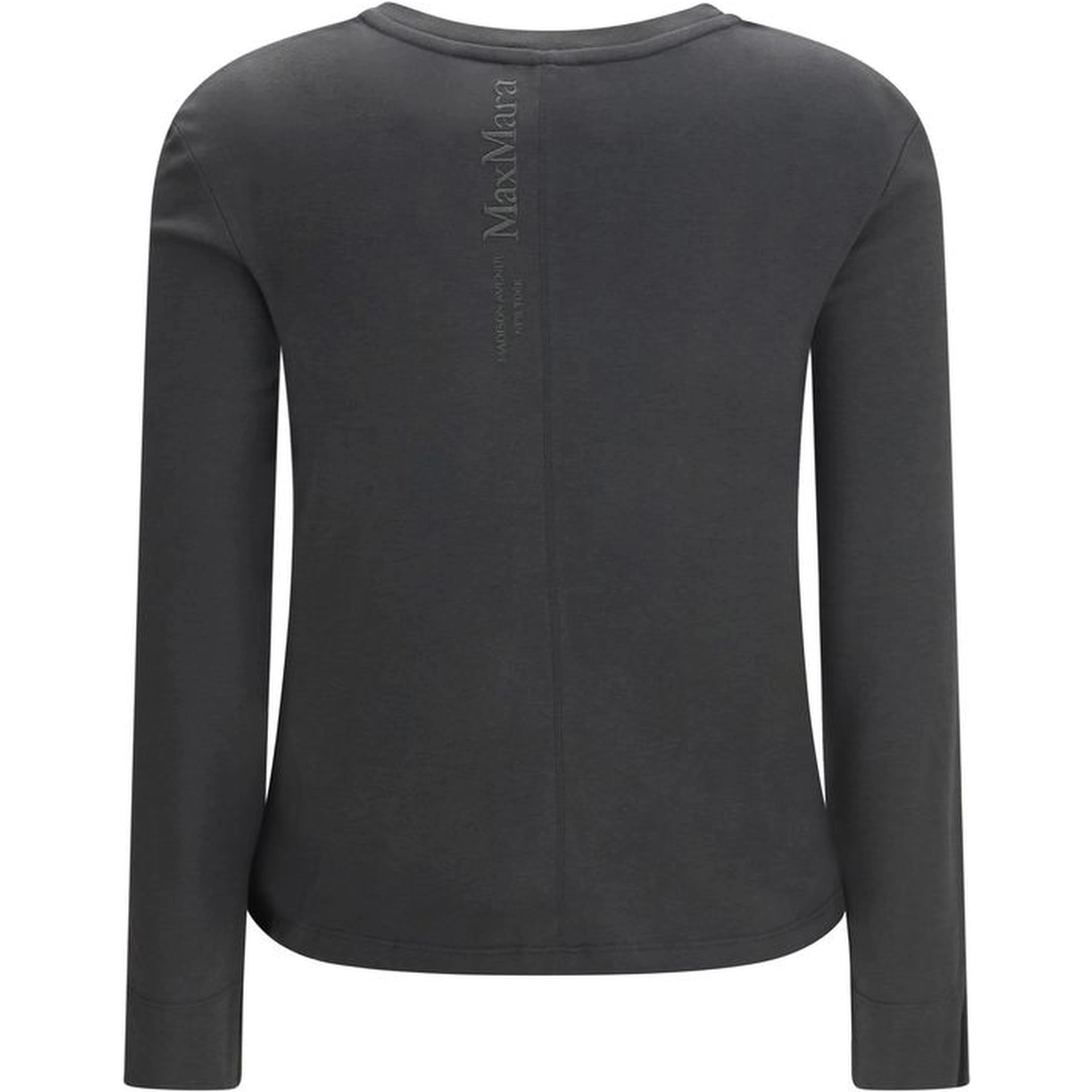 Gray Cotton Long Sleeve T-Shirt