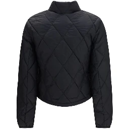 Black Polyamide Full-Length Jacket