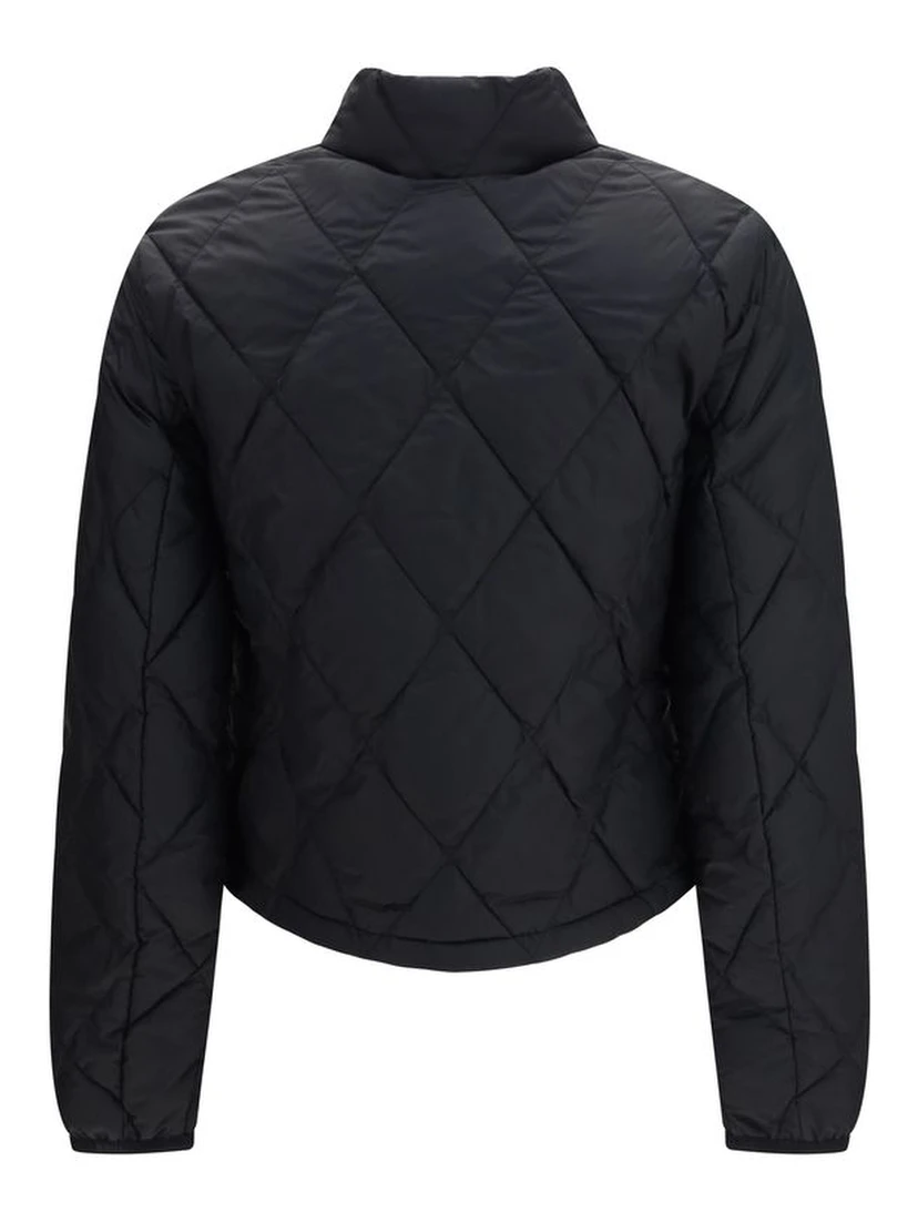 Black Polyamide Full-Length Jacket