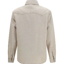 Beige Denim Shirt