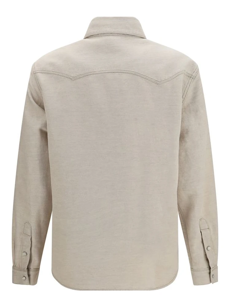 Beige Denim Shirt alternative