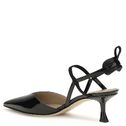 Black Calf Leather Bos Taurus High Heel Pumps