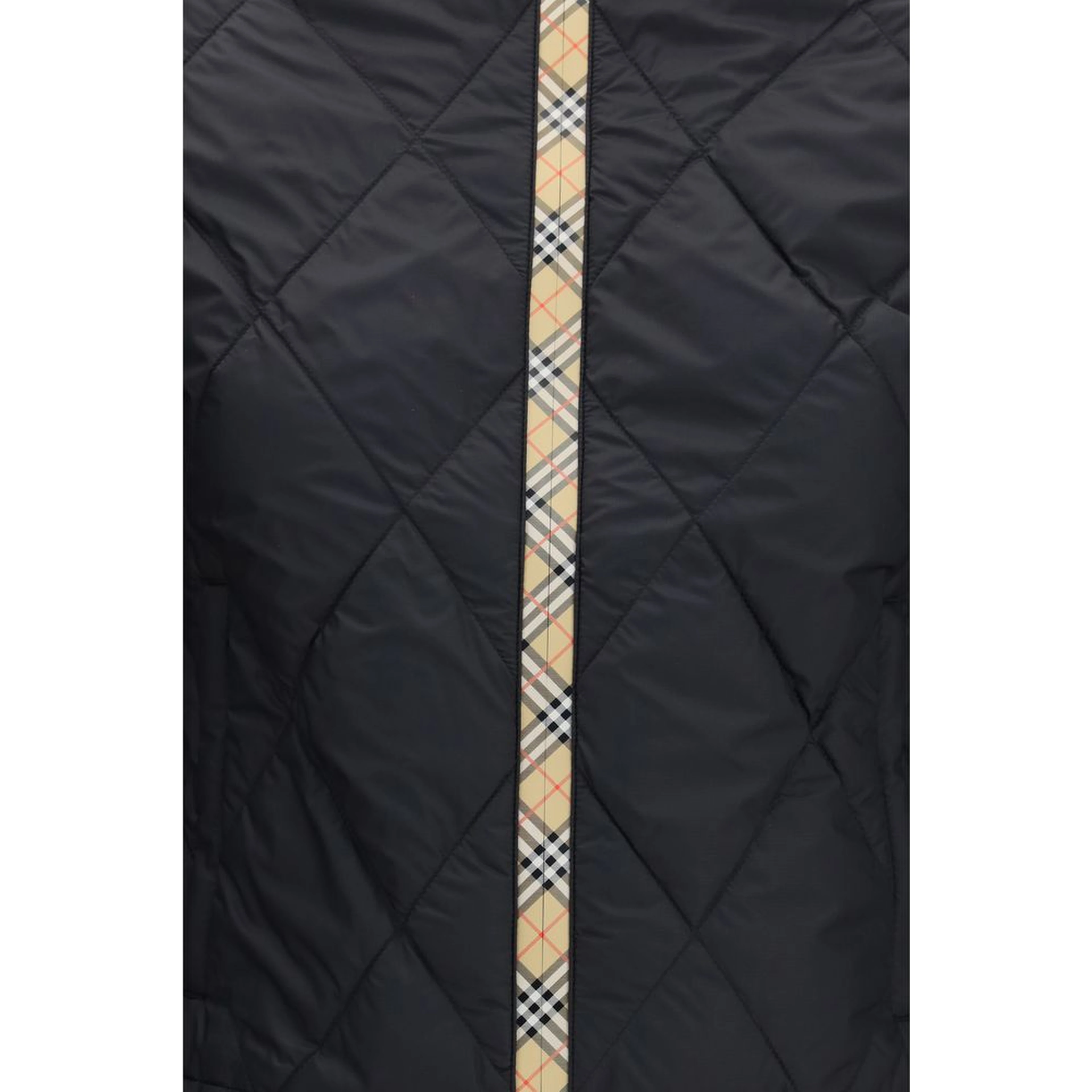 Black Polyamide Full-Length Jacket