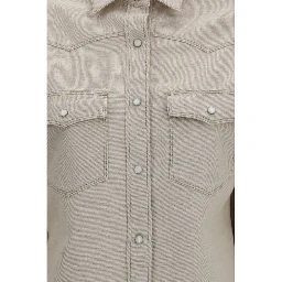 Beige Denim Shirt