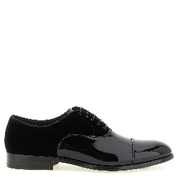 Black Lamb Leather Oxfords And Derbies