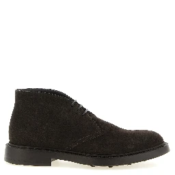 Brown Lamb Leather Ankle Boots