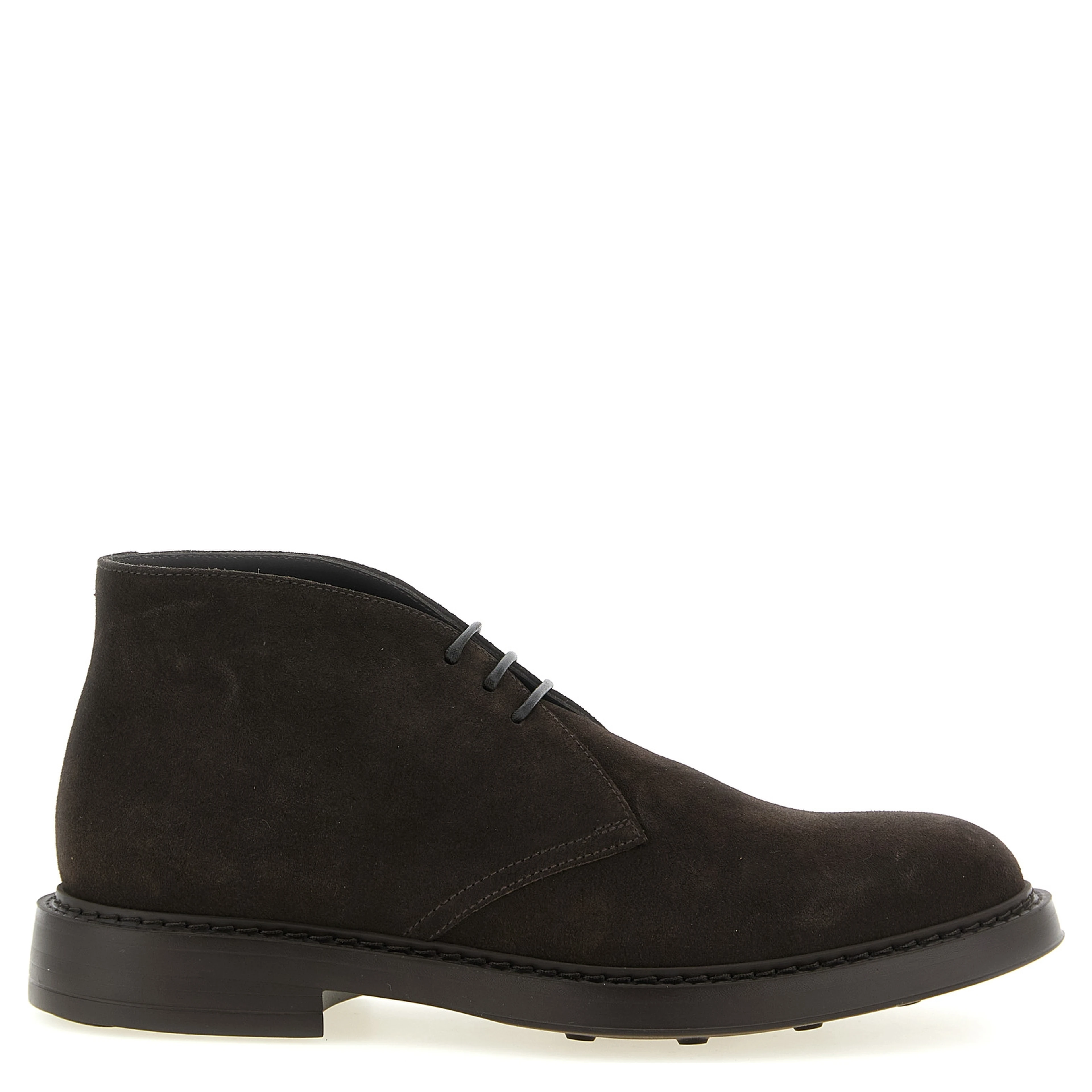 Brown Lamb Leather Ankle Boots