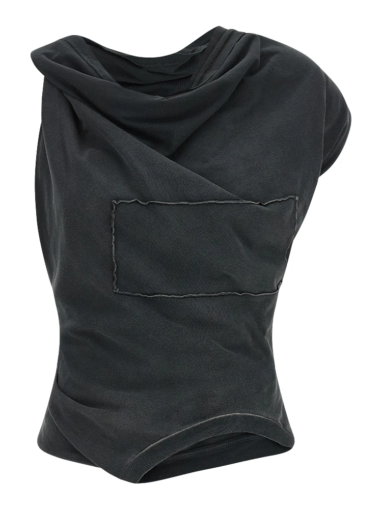 Gray Cotton Blouse