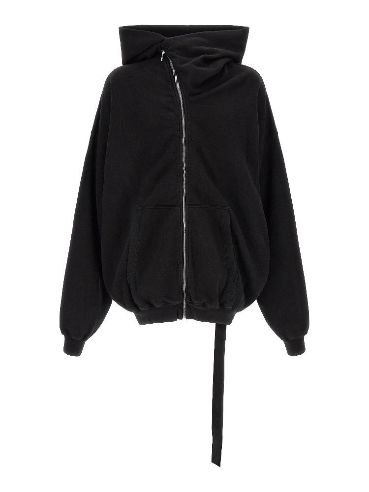 Black Cotton Sweatshirt