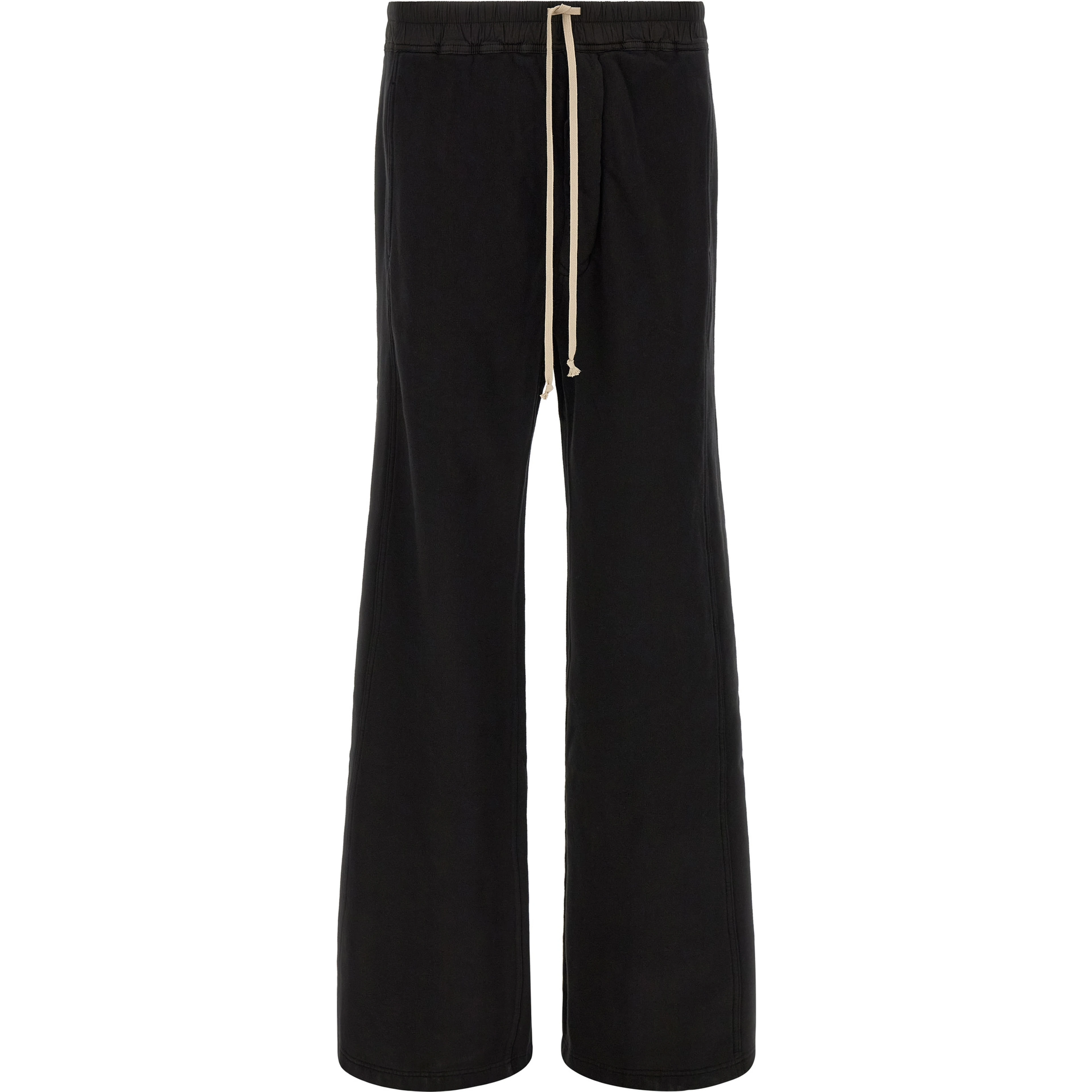 Black Cotton Flared Pants