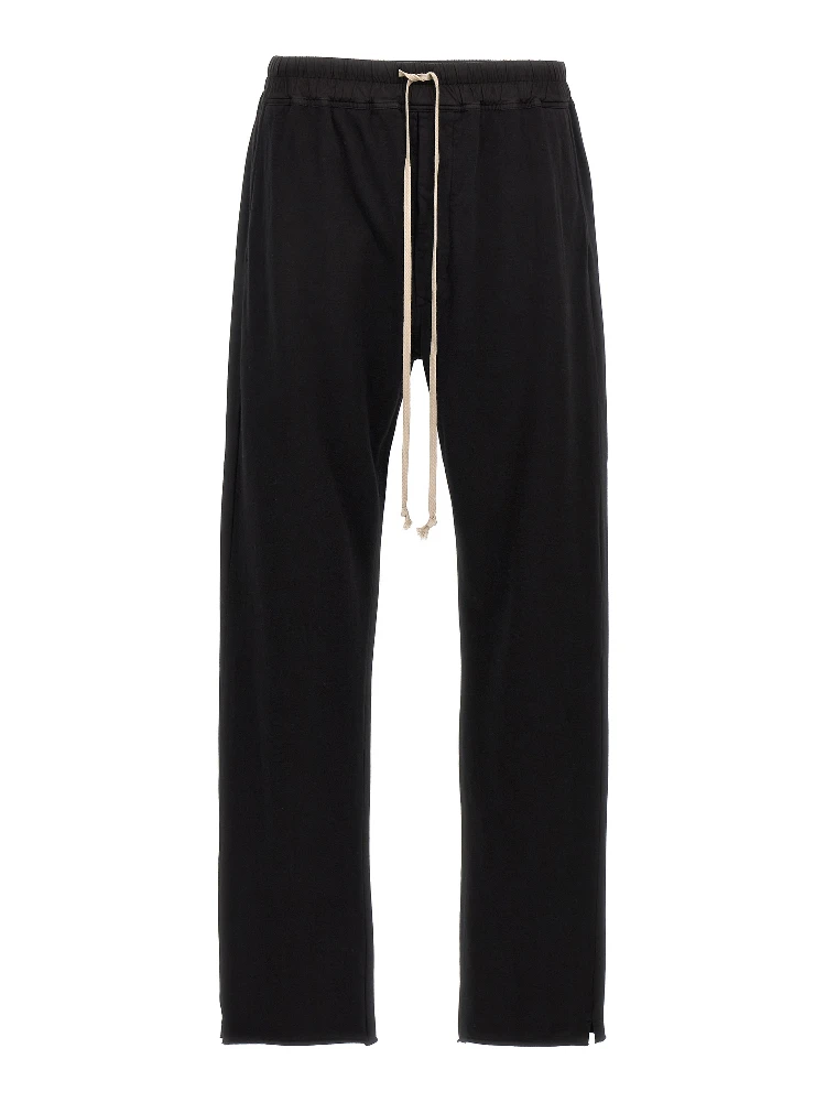 Black Cotton Casual Pants