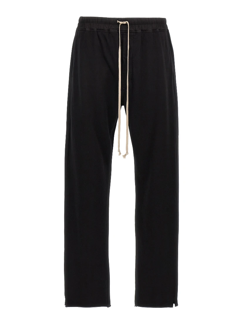 Black Cotton Casual Pants
