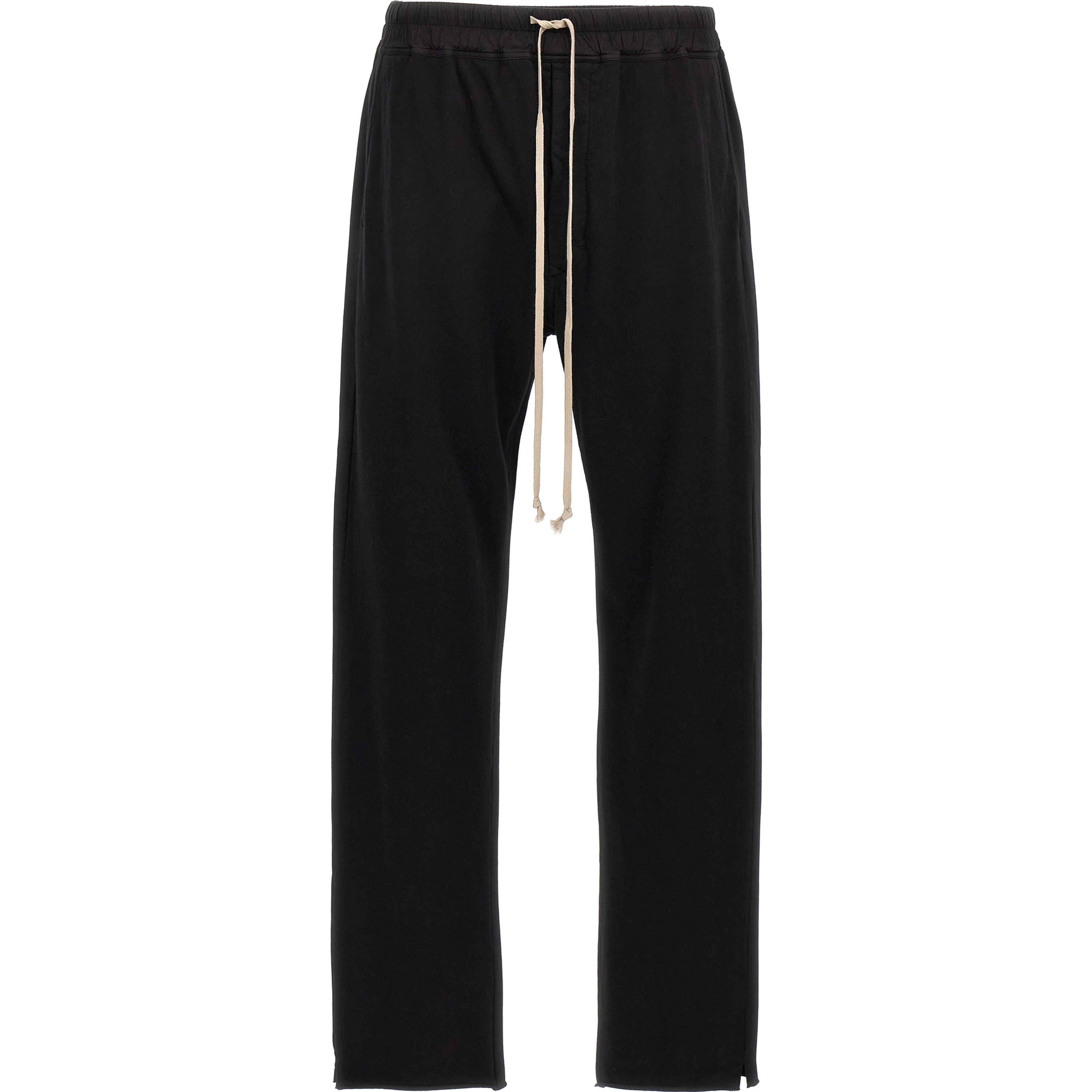 Black Cotton Casual Pants