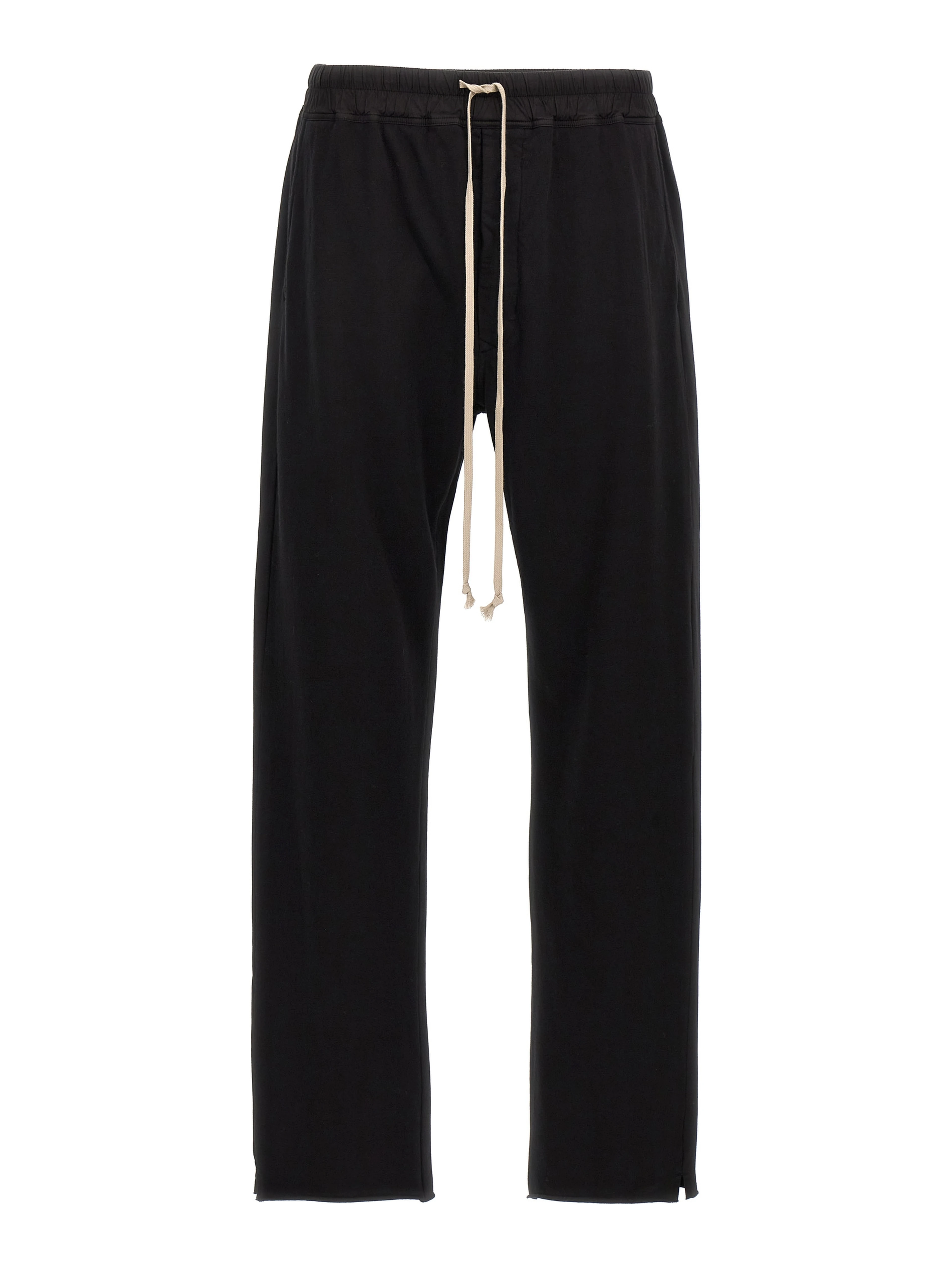 Black Cotton Casual Pants