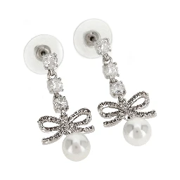 Silver Brass Earrings