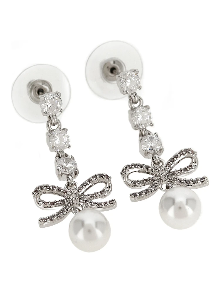 Silver Brass Earrings