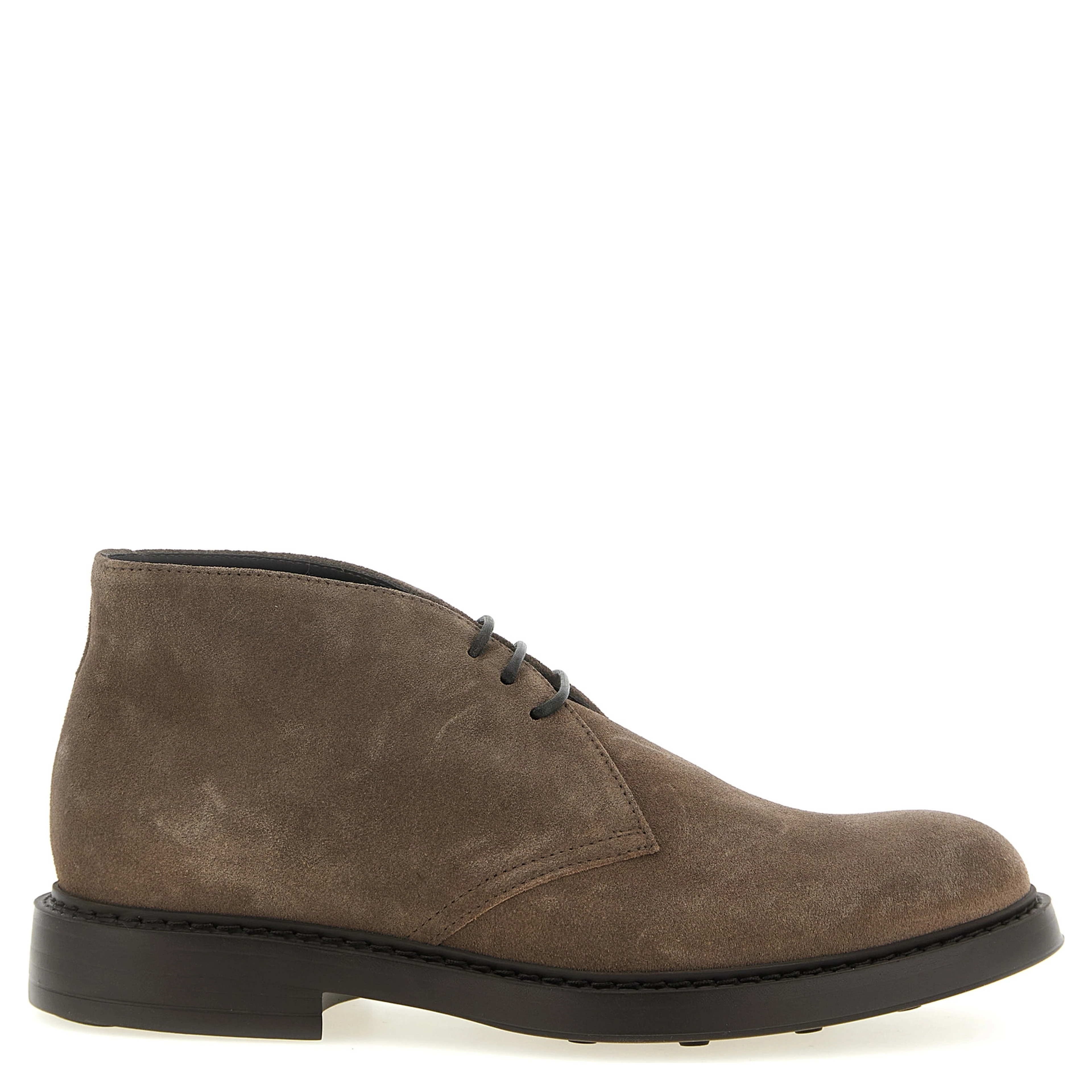 Brown Lamb Leather Ankle Boots
