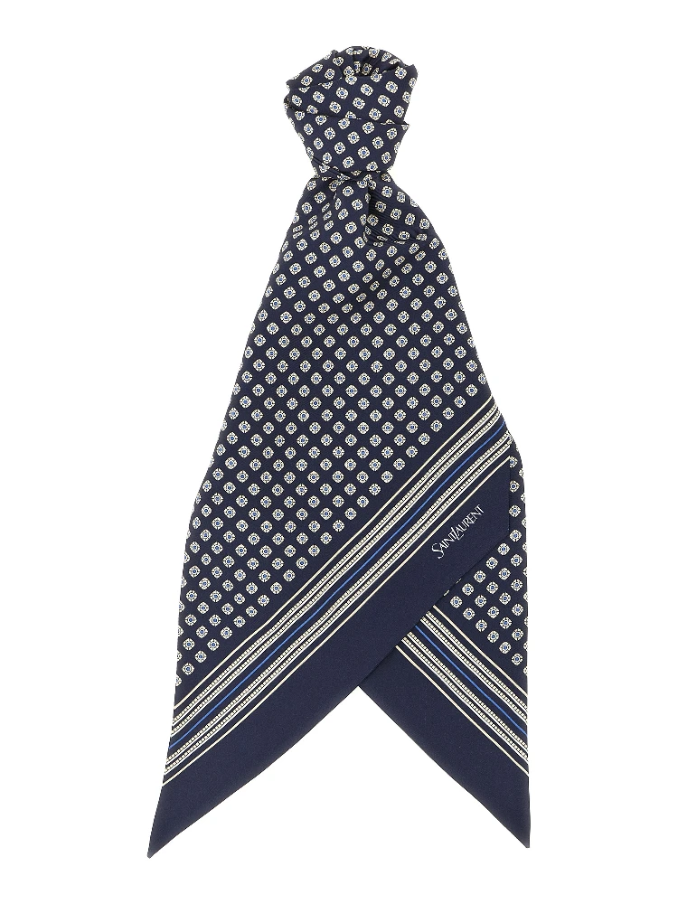 Blue Silk Foulard