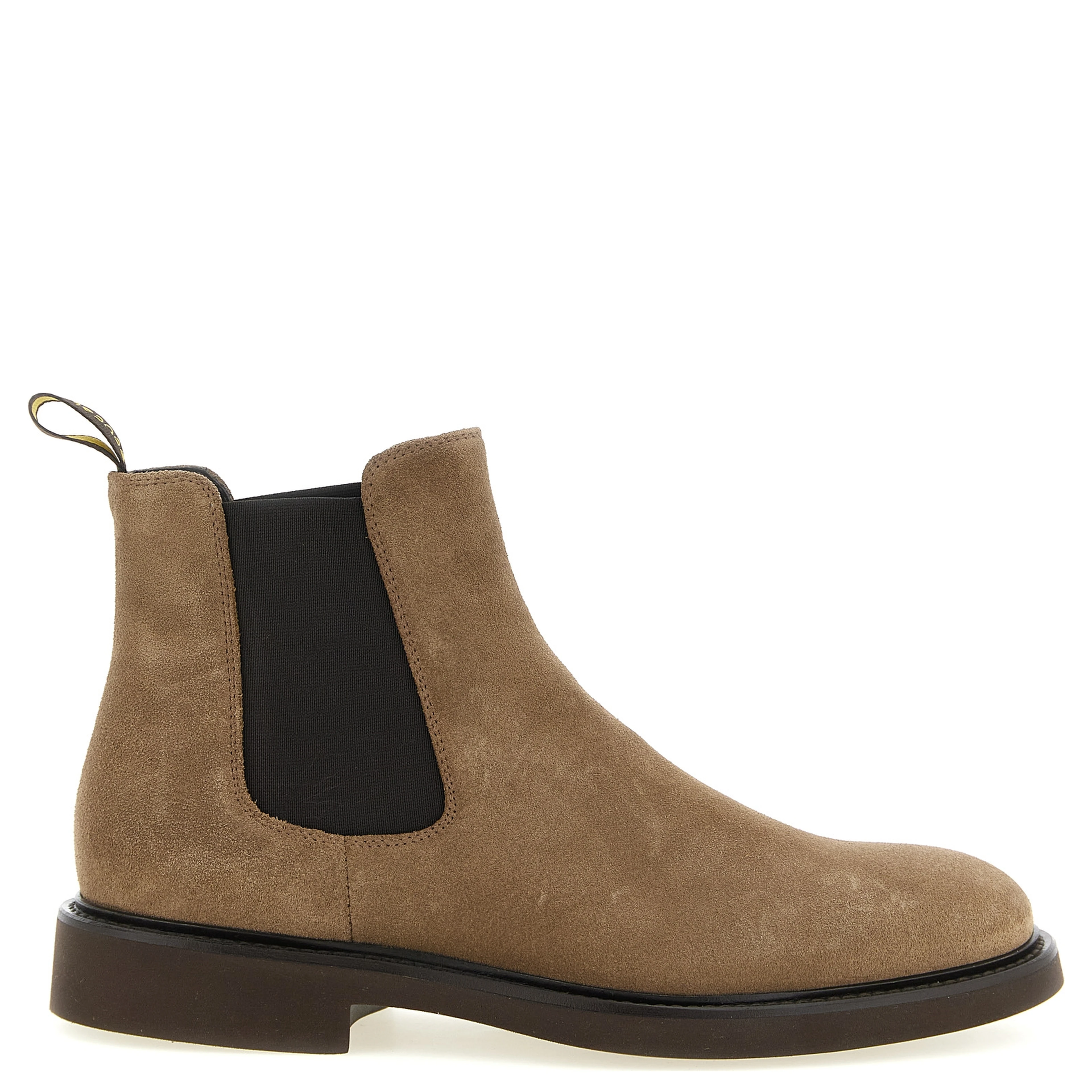 Beige Lamb Leather Ankle Boots