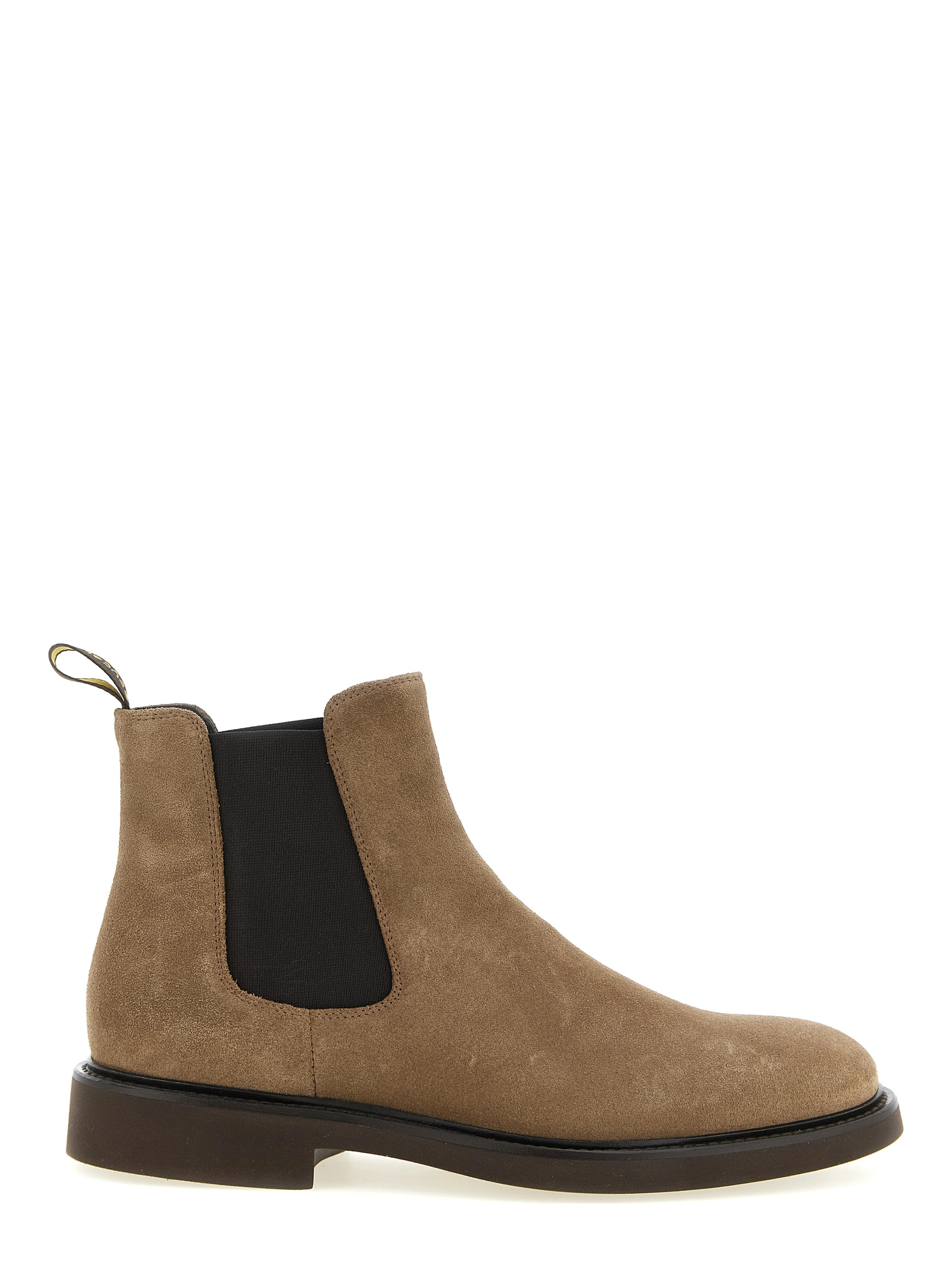 Beige Lamb Leather Ankle Boots